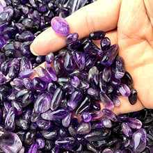 Load image into Gallery viewer, Natural Amethyst,Crystals Gravel Quartz Tumbled Stone Pebble Irregular Shaped Stones for Vase Filler,1lb(450g)/Bag, About 0.1-0.5 inch in Length