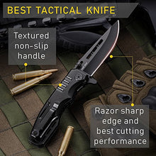Load image into Gallery viewer, Spring Assisted Knife - Pocket Folding Knife - Military Style - Boy Scouts Knife - Tactical Knife - Good for Camping Hunting Survival Indoor and Outdoor Activities Mens Gift 6681