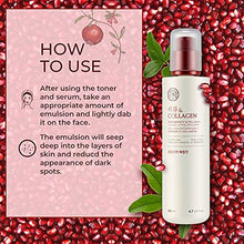 Load image into Gallery viewer, The Face Shop Pomegranate & Collagen Volume Lifting Emulsion | Deep Revitalizing Emulsion for Moisture Barrier Strengthening | Plump & Smoothen Your Skin, 4.7 Fl Oz