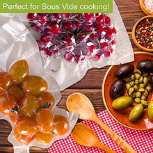 Load image into Gallery viewer, Premium!! VacYaYa100 Quart 8 x 12 Inch Food Saver Freezer Vacuum Sealer Storage Bags for Food Saver,Vac Seal a Meal Bags,BPA Free Sous Vide Vaccume Safe PreCut Bag