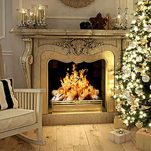 Load image into Gallery viewer, QuliMetal Ceramic White Birch Wood Log, Large Gas Fireplace Logs Set for Indoor Inserts/Outdoor Firebowl, Fire Pits, Vented, Propane, Gel, Ethanol, Electric, Realistic Fireplace Decoration, 6 Pcs