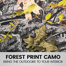 Load image into Gallery viewer, BDK Camo Car Seat Covers Full Set with Camo Car Floor Mats – Complete Interior Protection Set, Realistic Green Forest Camouflage Pattern, Camoflauge Interior Accessories for Auto Truck Van & SUV