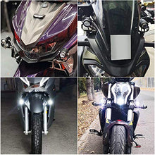 Load image into Gallery viewer, Exzeit Led Driving Light for Motorcycle, High Low Beam Function 1.3'' Fog Lights Headlights for Bike Polaris Yamaha Can Am ATV UTV, 12/24V, 30W, 6000 Lumens 2 pcs (White Light)