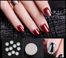 Load image into Gallery viewer, Zealer 1800pcs Clear Crystal Nail Art Rhinestones Round Beads Top Grade Flatback Glass Charms Gems Stones for Nails Decoration Crafts Eye Makeup Clothes Shoes 300pcs Each (Mix SS3 6 10 12 16 20)