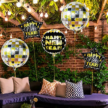 Load image into Gallery viewer, Large, New Years Balloons 2023 - 22 Inch Disco Balloons | Foil Happy New Year Balloons | 70s Disco Theme Happy New Year Decorations 2023 | New Years Eve Party Supplies 2023 | NYE Decorations 2023