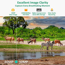 Load image into Gallery viewer, GardePro E8 Trail Camera Wi-Fi 32MP 1296P Fast 0.1s Trigger Speed Motion Activated 100ft Night Vision IP66 Waterproof