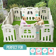 Load image into Gallery viewer, Play22 Foldable Baby Playpen 14 Panel - Kids Safety Activity Play Center - Safety Play Yard Play Pens for Babies - Safety Gates for Indoor and Outdoor Play - Adjustable Shape - NO BPA