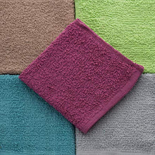 Load image into Gallery viewer, Simpli-Magic 79148 Cotton Washcloths, 60 Pack, Taupe/Turquoise/Lime/Powder Blue/Raspberry 60 Pack