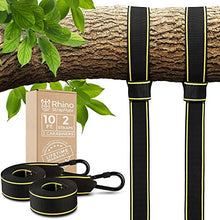 Load image into Gallery viewer, Tree Swing Straps Hanging Kit - Two 10ft Straps, Holds 2800 lbs (SGS Certified), Fast & Easy Way to Hang Any Swing