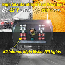 Load image into Gallery viewer, VECLESUS VMW7-2C 1080P Wireless Backup Camera Kit, 7” IPS HD Monitor & IP69K Waterproof High Speed Stable Transmission 2 Backup Cams for Trucks, RVs, Trailers, Bus, Harvester, Motorhome Large Vehicles