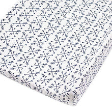 Load image into Gallery viewer, HonestBaby Organic Cotton Changing Pad Cover, Compass, One Size