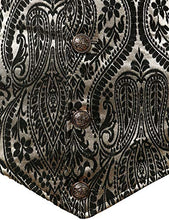 Load image into Gallery viewer, VATPAVE Mens Victorian Suit Vest Steampunk Gothic Waistcoat Small SU14 Beige