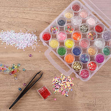 Load image into Gallery viewer, SGHUO 2pack 30PCS 5D Embroidery Diamond Painting Box Storage Containers Portable Plastic Bead Case with Lids for DIY Art Crafts Seeds Beads Sewing Cosmetic Nail Glitter Powder