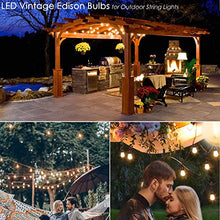 Load image into Gallery viewer, 15 Pack EMITTING Shatterproof & Waterproof S14 Replacement LED Light Bulbs –1W S14 LED Bulbs, Warm White 2200K, Outdoor String Lights Vintage LED Filament Bulb, E26 Base Edison Plastic Bulb.