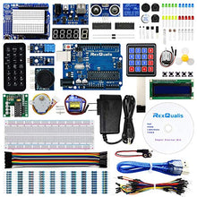 Load image into Gallery viewer, REXQualis Super Starter Kit Compatible with Arduino IDE and 4PCS Breadboard Kit