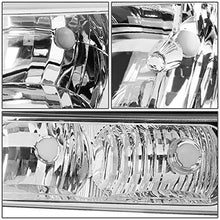 Load image into Gallery viewer, DNA Motoring HL-OH-CS03-4P-CH-CL1 Chrome Housing Headlights Compatible with 2003-2006 Chevy Silverado/Avalanche Fit Models without Factory Cladding