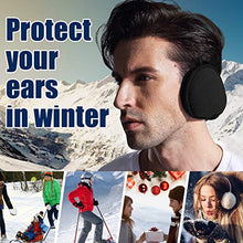 Load image into Gallery viewer, Ear Warmer By Metog Gift Box Ear muffs Foldable Polar Fleece Earmuffs Black,One Size