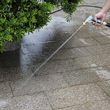 Load image into Gallery viewer, HOMY Garden Hose Nozzle, Heavy Duty Metal in Zinc Alloy Body with Full Brass Nozzle & ABS Plastic with Rubber Coating, High Pressure Metal Water Spray Gun,Best for Watering,Washing(Gray Color)