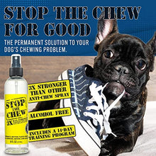 Load image into Gallery viewer, Emmy's Best Pet Products Stop The Chew 3X Strength Anti Chew Bitter Spray Deterrent for Dogs and Puppies - Alcohol-Free - Most Powerful Bitter Deterrent - 8 Ounce