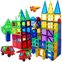 Load image into Gallery viewer, Magnet Building Tiles 130 Pcs 3D Toys Magnets Magnetic Blocks Set Preschool Toys Gifts for 3 4 5 Years Old Age Boys Girls and Toddlers.