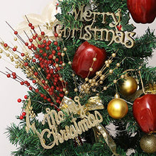 Load image into Gallery viewer, Greentime 10 Pack Golden Artificial Glitter Berry Stem Ornaments 19.7 Inches Fake Christmas Picks Decorative Glitter Sticks for Christmas Tree DIY Wreath Crafts Gift Fireplace Holiday Home Decor