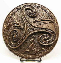 Load image into Gallery viewer, Gifts & Decor Pagan Wiccan Tripple Goddess Triskele Serpent Wall Plaque Maiden Mother Crone