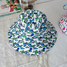Load image into Gallery viewer, Baby Sun Hat Toddler Summer UPF 50+ Sun Protection for Baby Girls Boys Dinosaur Infant Beach Hat with Wide Brim Kids Caps Circumference: 17.3-18.1 inch (44-46 cm)