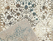 Load image into Gallery viewer, 6495 Distressed Cream 5 x 7 Area Rug Carpet Large