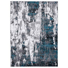 Load image into Gallery viewer, Luxe Weavers Victoria Abstract Turquoise 9x12 Area Rug 9084