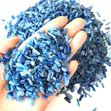 Load image into Gallery viewer, AITELEI 1 lb Natural Kyanite Tumbled Chips Crushed Stone Healing Reiki Crystal Irregular Shaped Stones Jewelry Making Home Decoration