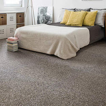 Load image into Gallery viewer, All American Carpet Tiles Wellington 23.5 x 23.5 Plush Easy to Install Do It Yourself Peel and Stick Carpet Tile Squares – 9 Tiles Per Carton – 34.52 Square Feet Per Carton (Mink)