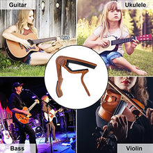 Load image into Gallery viewer, WINGO Guitar Capo for Acoustic and Electric Guitars - Rosewood with 5 Picks