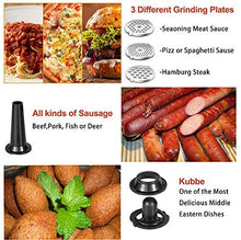 Load image into Gallery viewer, Electric Meat Grinder, Aobosi 3-IN-1 Meat Mincer & Sausage Stuffer,【1200W Max】Sausage & Kubbe Kits Included, 3 Grinding Plates,Dual Safety Switch, Stainless Steel Housing