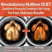 Load image into Gallery viewer, Nuwave Duet Pressure Cook and Air Fryer Combo Cook; Stainless Steel Pot & Rack; Non-Stick Air Fryer Basket; Steam, Sear, Saute, Slow Cook, Roast, Grill, Bake, Dehydrate, Pressure Cook & Air Fry