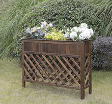 Load image into Gallery viewer, Convenience Concepts Planters & Potts Large Raised Patio Planter, Weathered Cedar