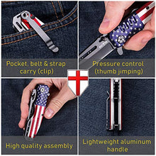 Load image into Gallery viewer, Spring Assisted Knife - Pocket Folding Knife - Military Style - Boy Scouts Knife - Tactical Knife - Good for Camping Hunting Survival Indoor and Outdoor Activities Mens Gift 6681 F