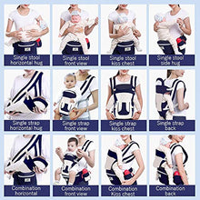 Load image into Gallery viewer, Baby Carrier with Hip Seat for Newborn to Toddler, 3 in 1 Ergonomic Soft Backpack Carry All Positions Front and Back, Up to 55lbs