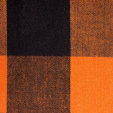 Load image into Gallery viewer, DII Classic Buffalo Check Tabletop Collection for Family Dinners, Special Occasions, Barbeques, Picnics and Everyday Use, 100% Cotton, Machine Washable, Table Runner, 14x72, Orange & Black