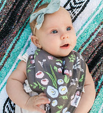 Load image into Gallery viewer, Baby Bandana Bibs | Teething Bibs For Baby Girls, Newborns, Set of 8 Floral Baby Bibs and Burp Cloths - Organic, Adjustable & Absorbent Baby Bandana Drool Bibs by Matimati Baby (Rosy Mint)