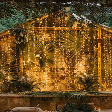 Load image into Gallery viewer, Twinkle Star 300 LED Window Curtain String Light Wedding Party Home Garden Bedroom Outdoor Indoor Wall Decorations, Warm White