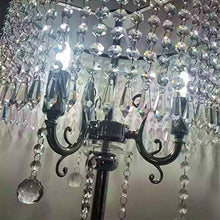 Load image into Gallery viewer, Hsyile Lighting KU300153 Elegant Designs Crystal Floor Lamp Chrome Finish,2 Lights