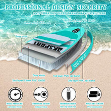 Load image into Gallery viewer, AKSPORT 10'6"×32"×6" Inflatable Stand Up Paddle Board with Premium Non-Slip Deck,Travel Backpack,Adjustable Paddle,Pump,Leash for Youth & Adult Ultra-Light Surfing SUP Boards