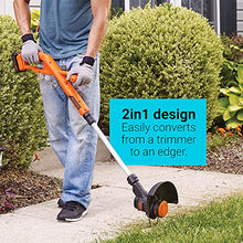 Load image into Gallery viewer, BLACK+DECKER 20V MAX* POWERCONNECT 10 in. 2in1 Cordless String Trimmer/Edger + Sweeper Combo Kit (LCC222)