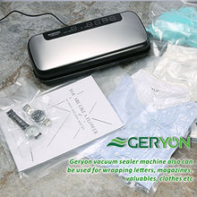 Load image into Gallery viewer, GERYON Vacuum Sealer Rolls, Vacuum Sealer Bags for Food Saver Storage, 2 Pack 8" x 16'
