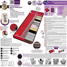 Load image into Gallery viewer, MediCrystal Far Infrared Mat - Midsize 59"x24" - Purple Amethyst & Black Tourmaline - Natural Crushed Crystals - Negative Ions - Adjustable Deep FIR Heating 86°-158°F (30°-70°C) - FDA Reg Manufacturer