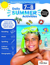 Load image into Gallery viewer, Evan-Moor Daily Summer Activities, Grade 7-8