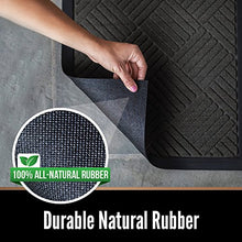 Load image into Gallery viewer, Gorilla Grip Original Durable Natural Rubber Door Mat, 29x17 Heavy Duty Pet and Dog Doormat, Indoor Outdoor, Waterproof Easy Clean, Low-Profile Mats for Entry Garage, High Traffic Areas, Stone Paws
