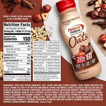 Load image into Gallery viewer, Premier Protein Shake with Oats, Chocolate Hazelnut, 20g Protein, 7g Fiber, 1g Sugar, 24 Vitamins & Minerals, Smooth & Creamy Breakfast Drink 11.5 fl oz, 12 Pack