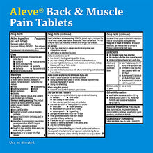Load image into Gallery viewer, Aleve Back & Muscle Pain Relief Naproxen Sodium Tablets ‐ 250 Count, 250 Count