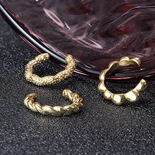 Load image into Gallery viewer, BESTEEL Adjustable Ear Cuff Earrings for Women Chunky Ear Cuff Non-Piercing Pearl Ear Cuff Clip On Cartilage Helix Wrap Ear Jewelry Set